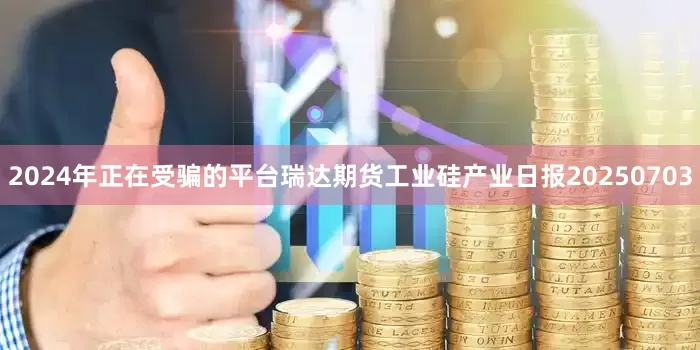 2024年正在受骗的平台瑞达期货工业硅产业日报20250703