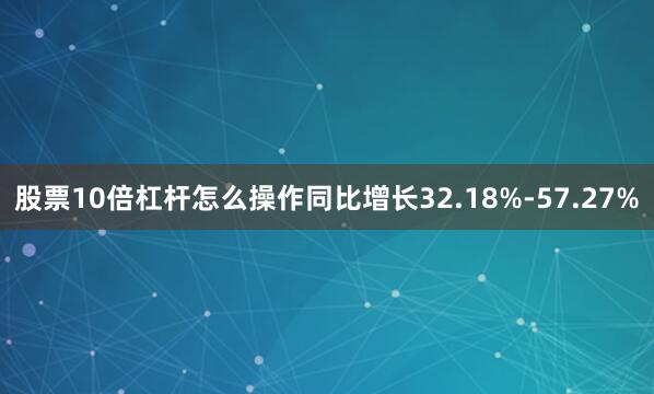 股票10倍杠杆怎么操作同比增长32.18%-57.27%